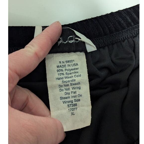 Vintage Black Velvet Maxi Skirt Pencil Straight Leg Slit Whimsygoth Whimy Witchy - Picture 6 of 6